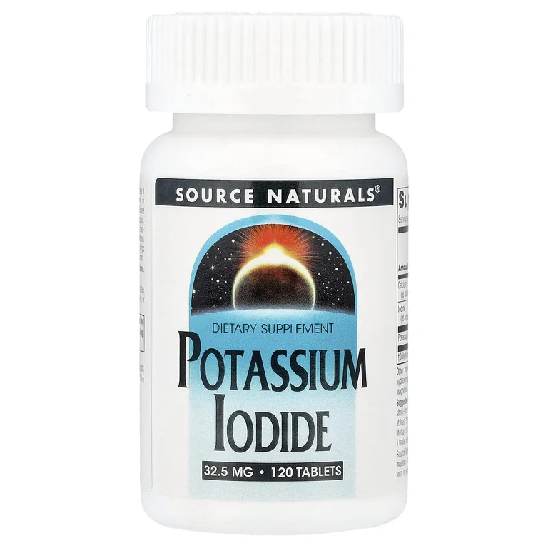 Source Naturals, йодид калия, 120 таблеток
