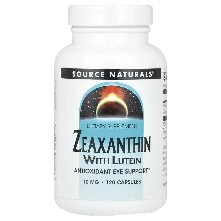Source Naturals, Зеаксантин с лютеином, 10 мг, 120 капсул
