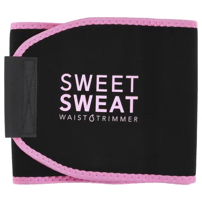 Sports Research, Sweet Sweat, пояс для похудения, маленький, черный и розовый, 1 шт.