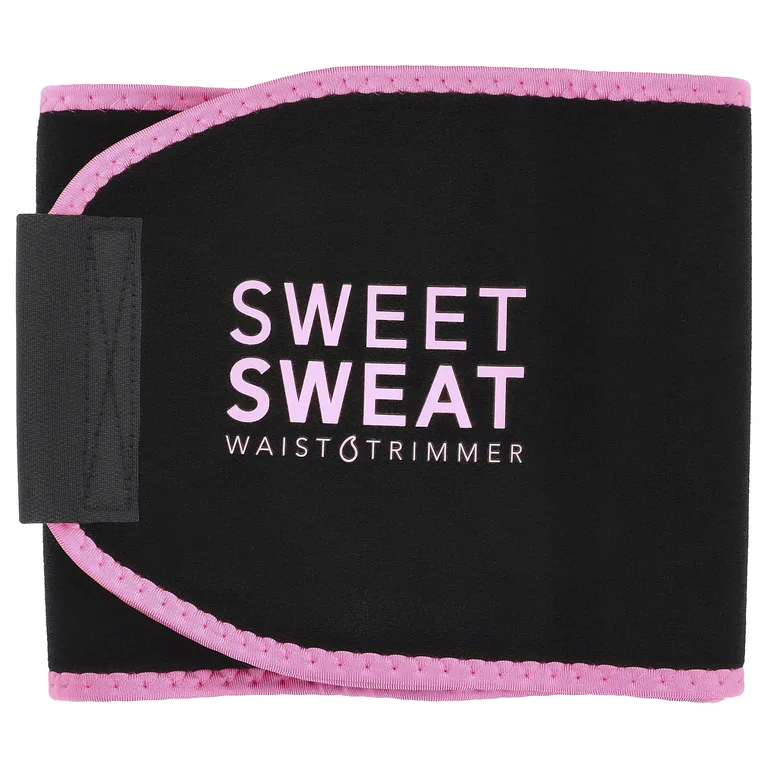 Sports Research, Sweet Sweat, пояс для похудения, маленький, черный и розовый, 1 шт.