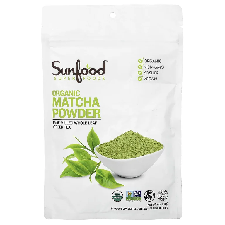Sunfood, органический матча в порошке, 113 г (4 унции)