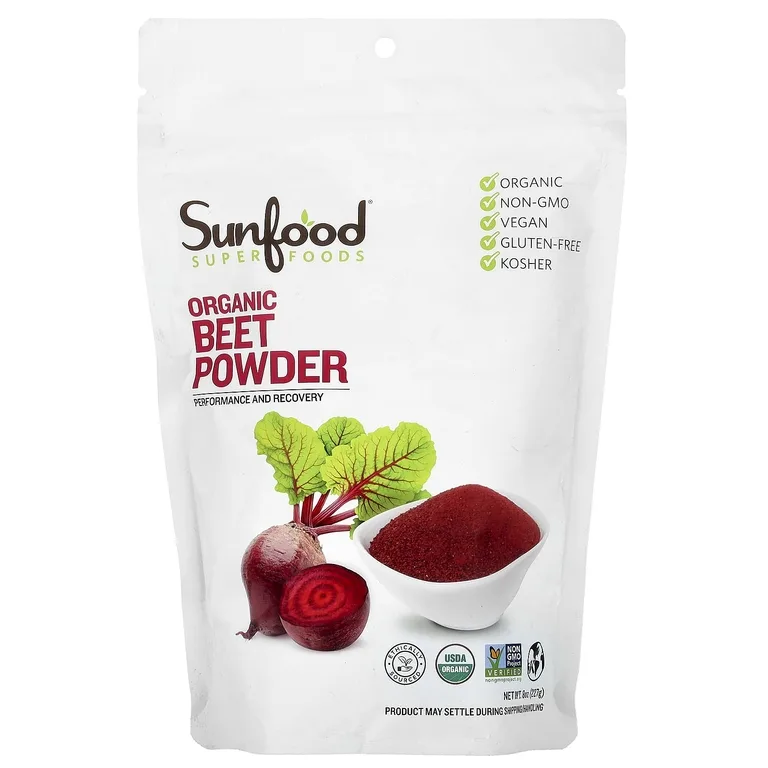 Sunfood, Органический свекольный порошок, 227 г (8 унций)