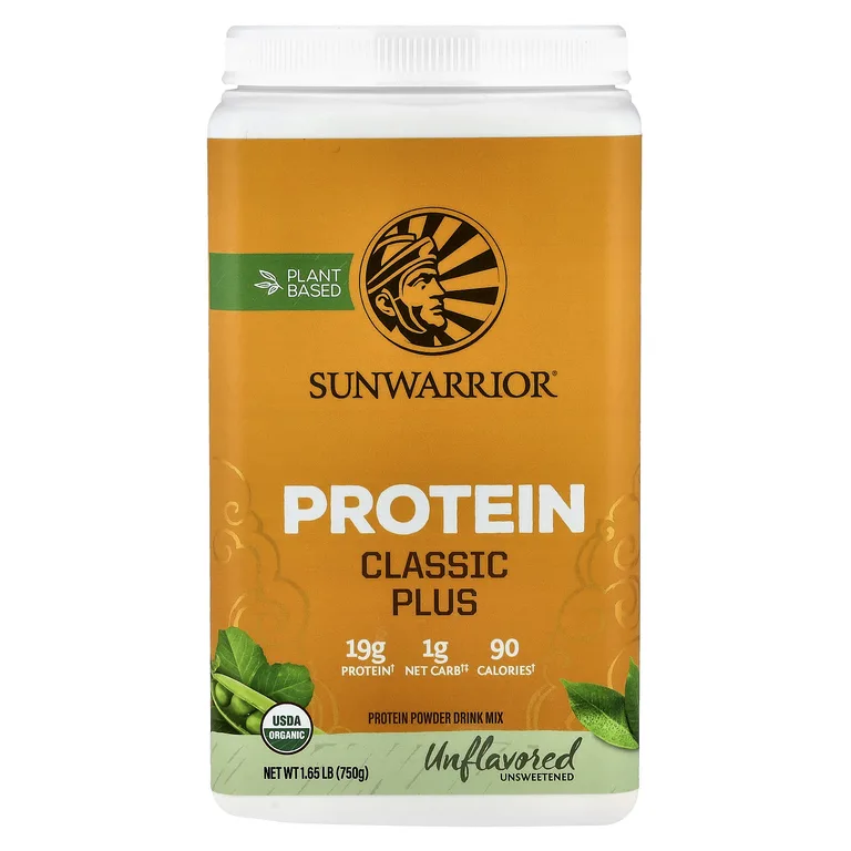 Sunwarrior, протеин на растительной основе, натуральный, 750 г (1,65 фунта)
