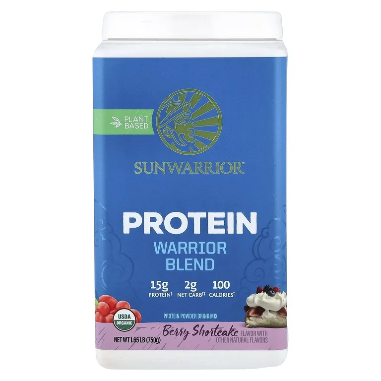 Sunwarrior, протеин, с ягодным вкусом, 750 г (1,65 фунта)