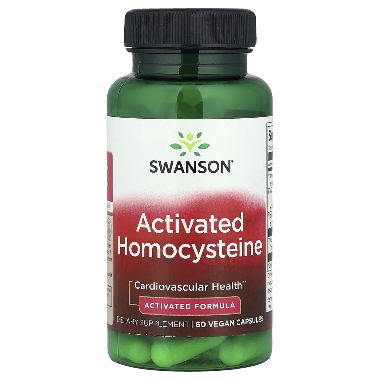 Swanson Vitamins, Активированный гомоцистеин, 60 веганских капсул