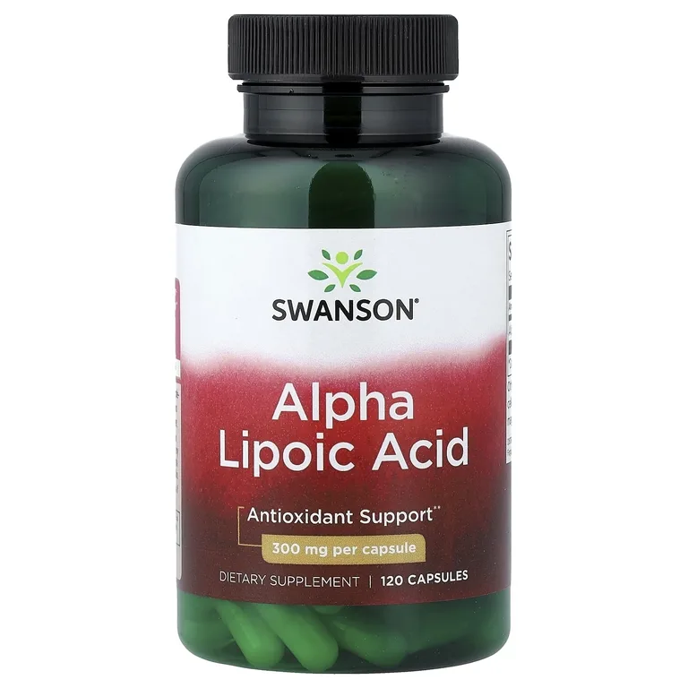 Swanson Vitamins, альфа-липоевая кислота, 300 мг, 120 капсул
