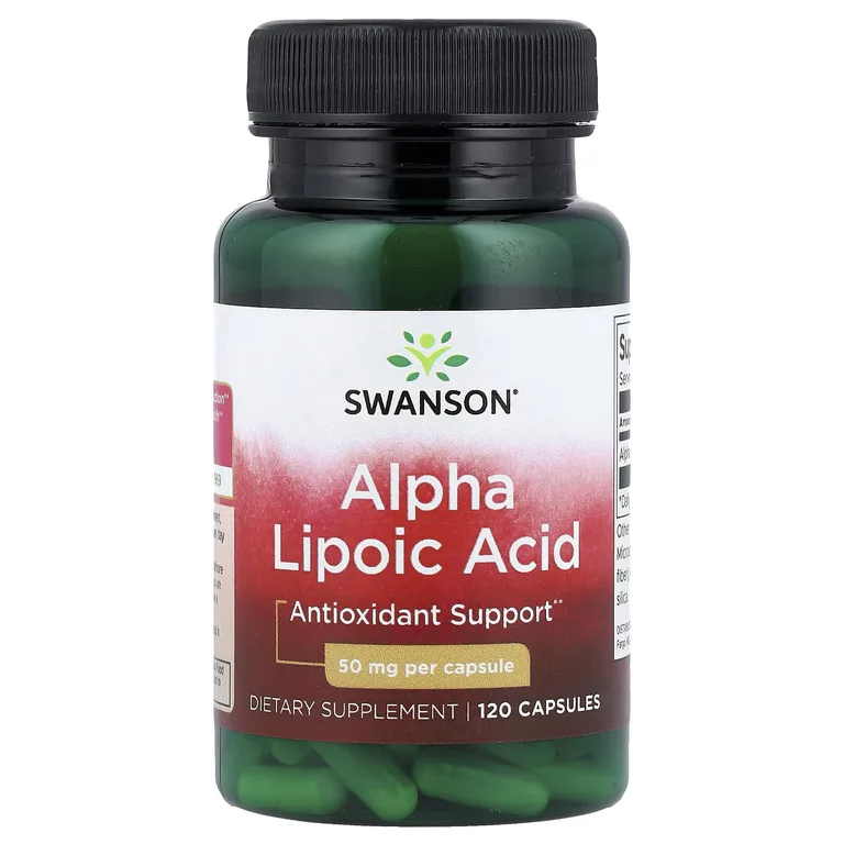 Swanson Vitamins, альфа-липоевая кислота, 50 мг, 120 капсул