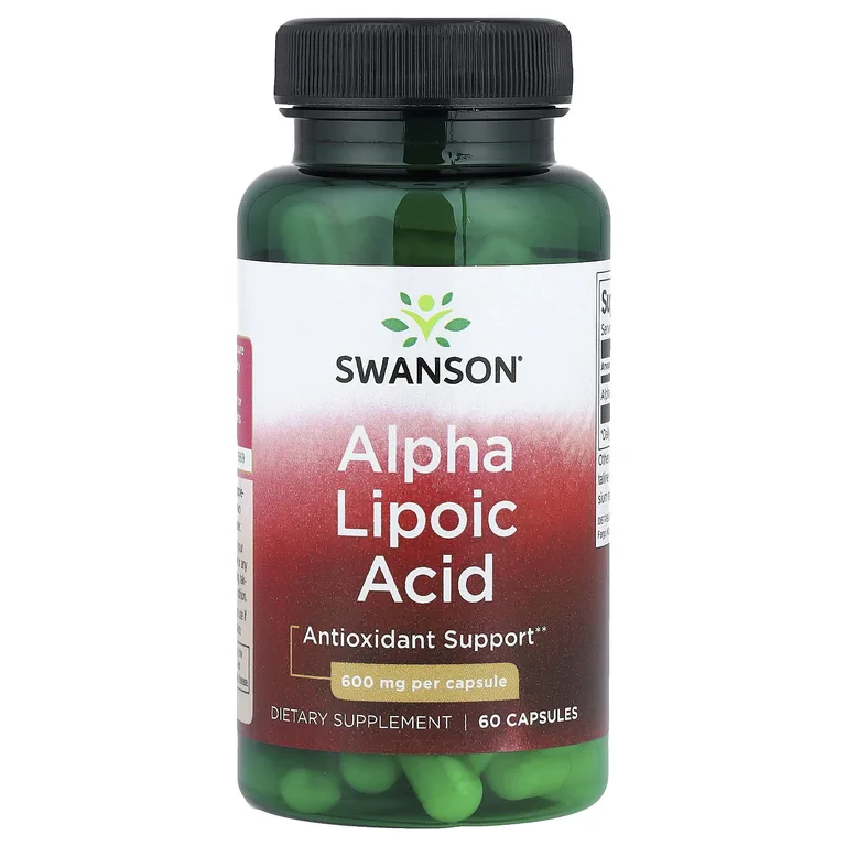 Swanson Vitamins, Альфа-липоевая кислота, 600 мг, 60 капсул
