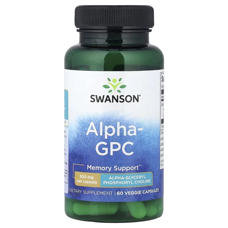 Swanson Vitamins, Alpha GPC, 300 мг, 60 растительных капсул