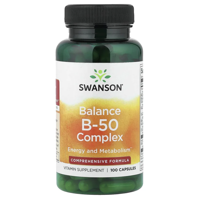 Swanson Vitamins, Balance B-50 Complex, 100 капсул