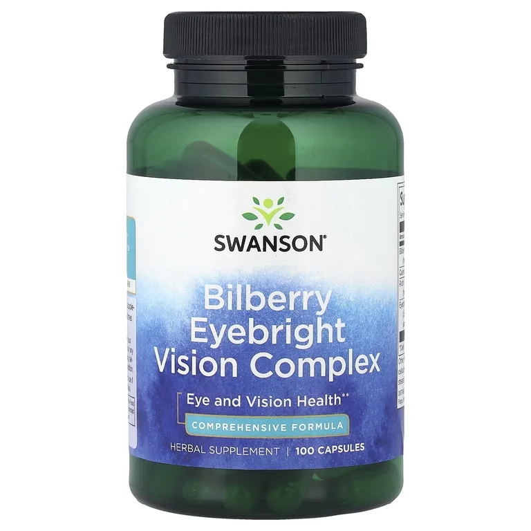 Swanson Vitamins, Bilberry Eyebright Vision Complex, 100 капсул