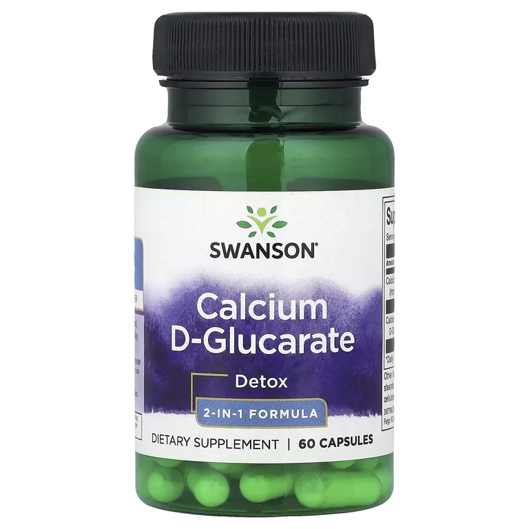 Swanson Vitamins, D-глюкарат кальция, 60 капсул (250 мг в 1 капсуле)