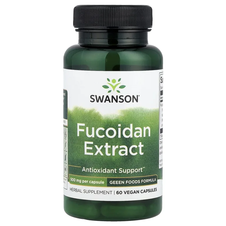 Swanson Vitamins, Экстракт фукоидана, 500 мг, 60 веганских капсул