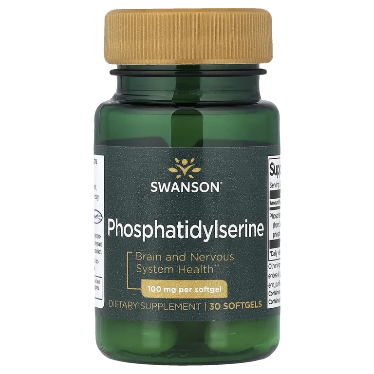 Swanson Vitamins, Фосфатидилсерин, 100 мг, 30 мягких таблеток