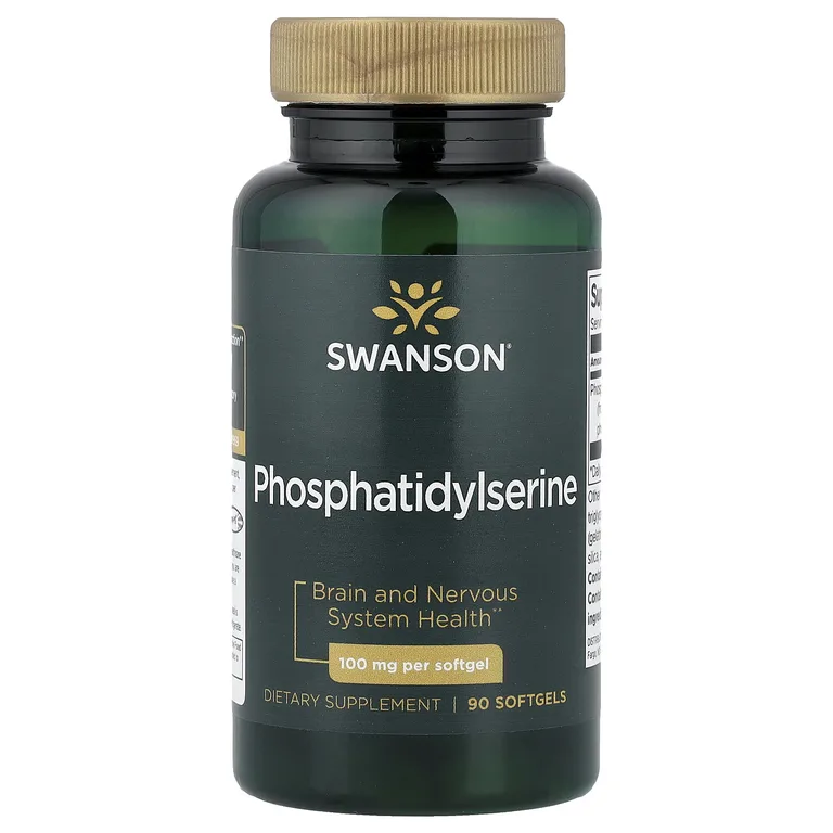 Swanson Vitamins, Фосфатидилсерин, 100 мг, 90 мягких таблеток