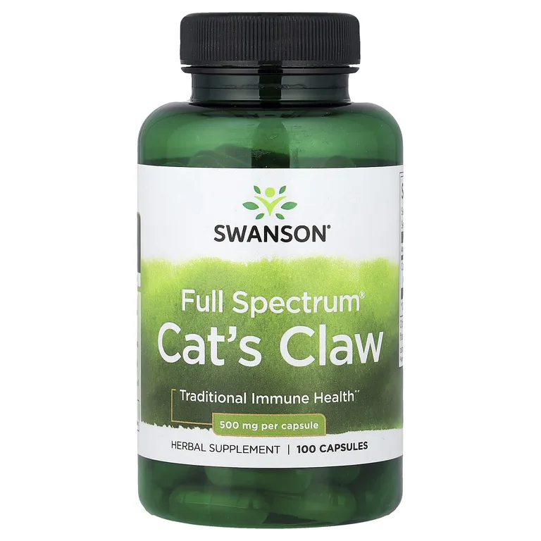 Swanson Vitamins, Full Spectrum®, кошачий коготь, 500 мг, 100 капсул