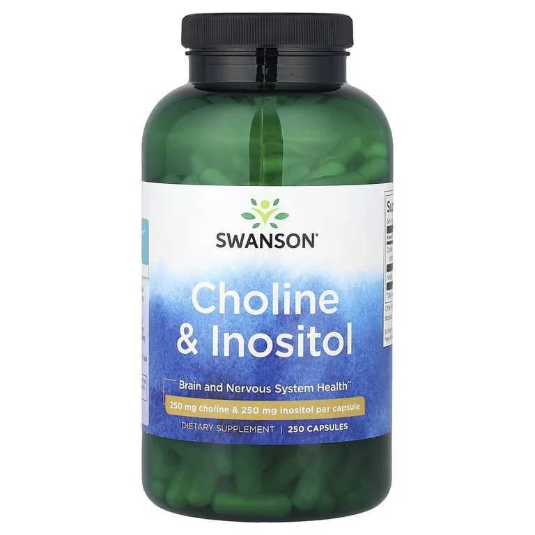 Swanson Vitamins, холин и инозитол, 250 капсул
