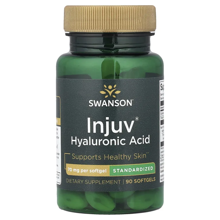 Swanson Vitamins, Injuv® гиалуроновая кислота, стандартизированная, 70 мг, 90 капсул
