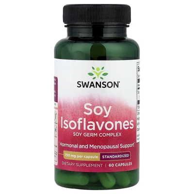 Swanson Vitamins, Изофлавоны сои, 750 мг, 60 капсул