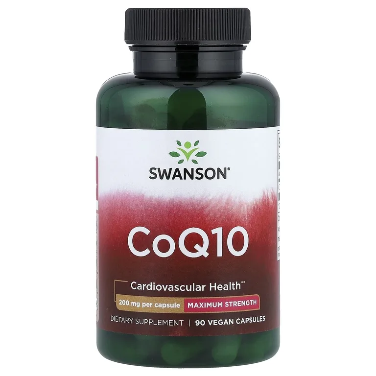 Swanson Vitamins, коэнзимQ10, 200 мг, 90 веганских капсул
