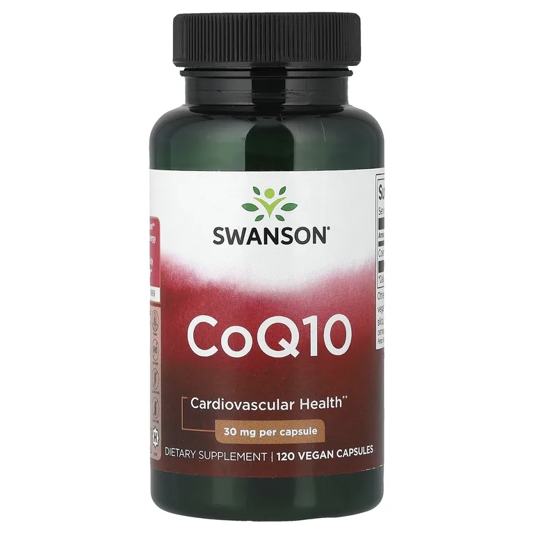 Swanson Vitamins, коэнзимQ10, 30 мг, 120 веганских капсул