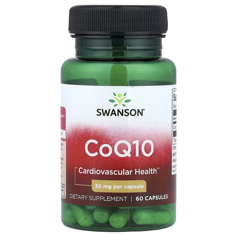 Swanson Vitamins, коэнзимQ10, 30 мг, 60 капсул