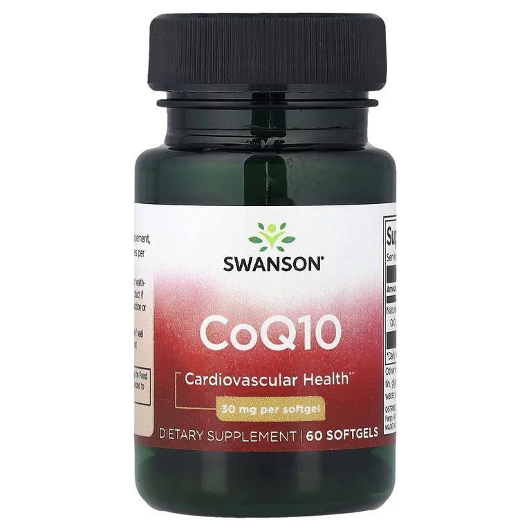 Swanson Vitamins, коэнзимQ10, 30 мг, 60 мягких таблеток