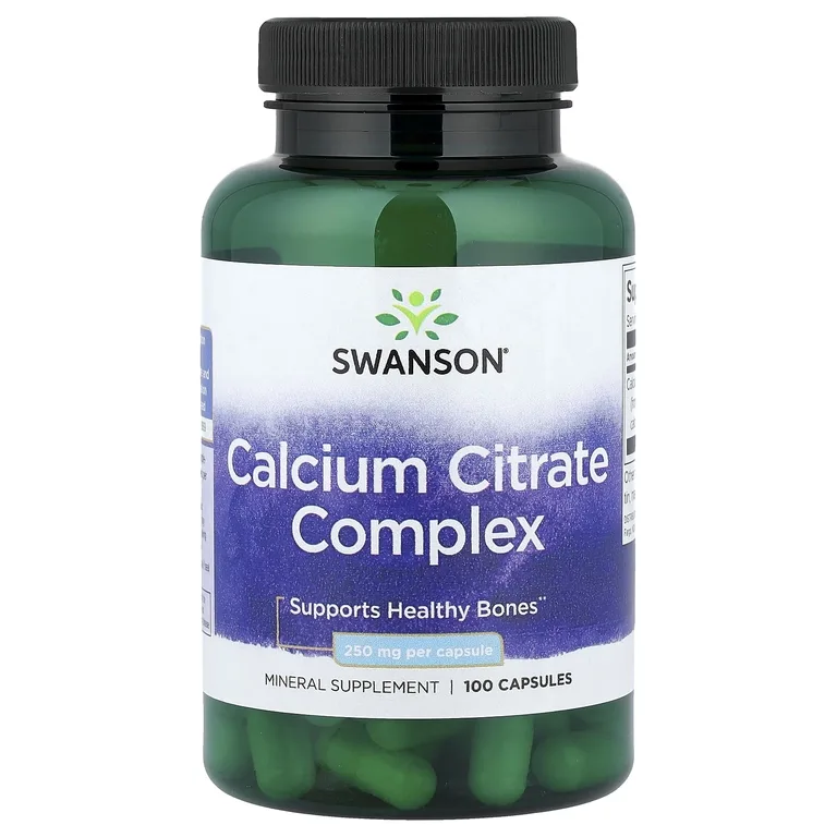 Swanson Vitamins, Комплекс цитрата кальция, 250 мг, 100 капсул
