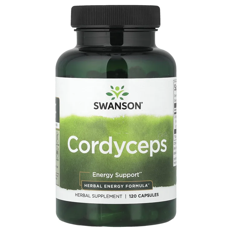 Swanson Vitamins, кордицепс, 120 капсул (600 мг в 1 капсуле)