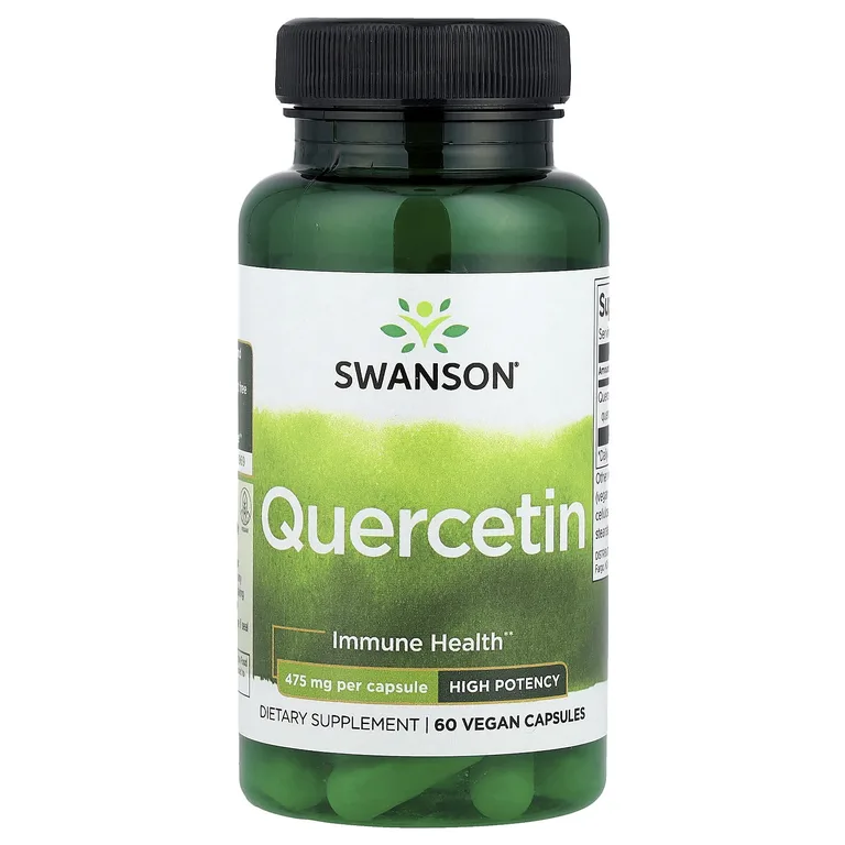 Swanson Vitamins, Кверцетин, 475 мг, 60 растительных капсул