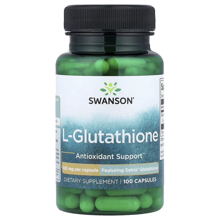 Swanson Vitamins, L-глутатион, 100 мг, 100 капсул