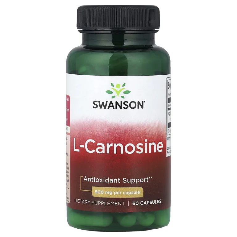 Swanson Vitamins, L-карнозин, 500 мг, 60 капсул