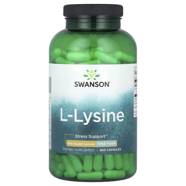 Swanson Vitamins, L-лизин, 500 мг, 300 капсул