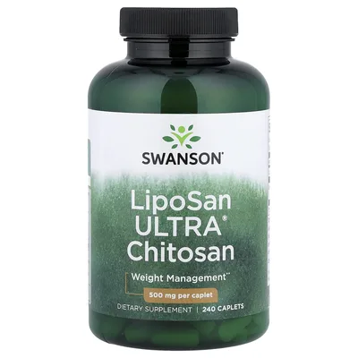 Swanson Vitamins, LipoSan Ultra®, хитозан, 240 капсул (500 мг в 1 капсуле)