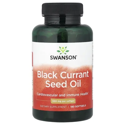Swanson Vitamins, Масло семян черной смородины, 500 мг, 180 капсул