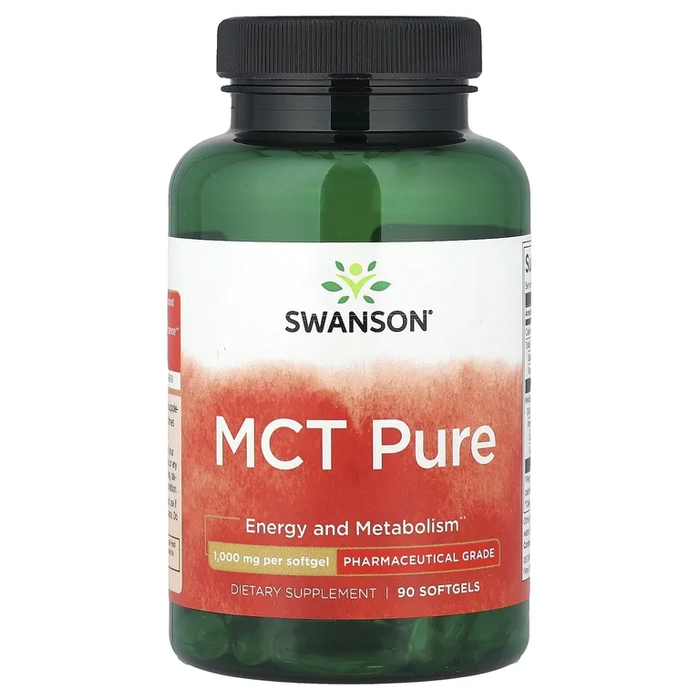 Swanson Vitamins, MCT Pure, 1000 мг, 90 мягких таблеток