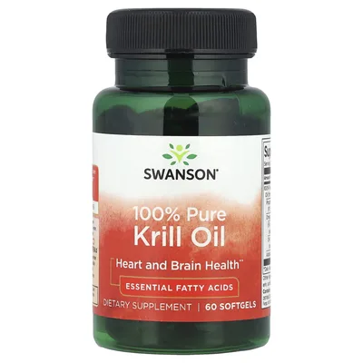 Swanson Vitamins, на 100% чистое масло криля, 60 капсул
