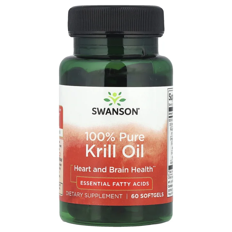 Swanson Vitamins, на 100% чистое масло криля, 60 капсул