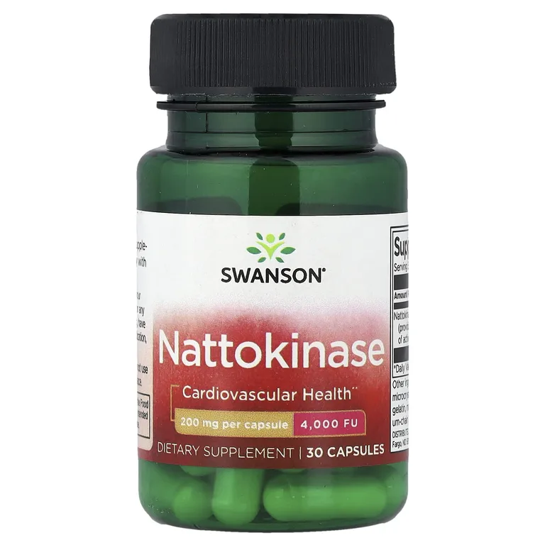Swanson Vitamins, Наттокиназа, 200 мг, 30 капсул