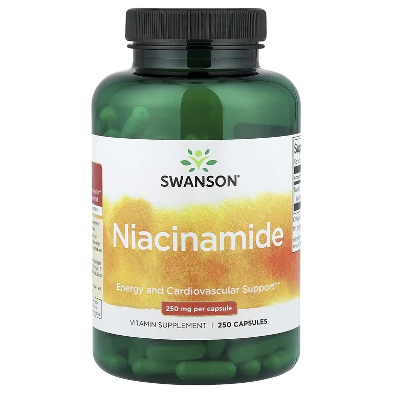 Swanson Vitamins, никотинамид, 250 мг, 250 капсул