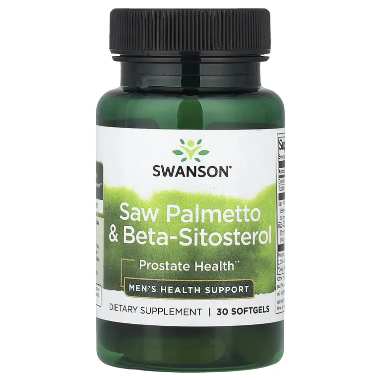 Swanson Vitamins, Пальма сереноа и бета-ситостерол, 30 мягких таблеток