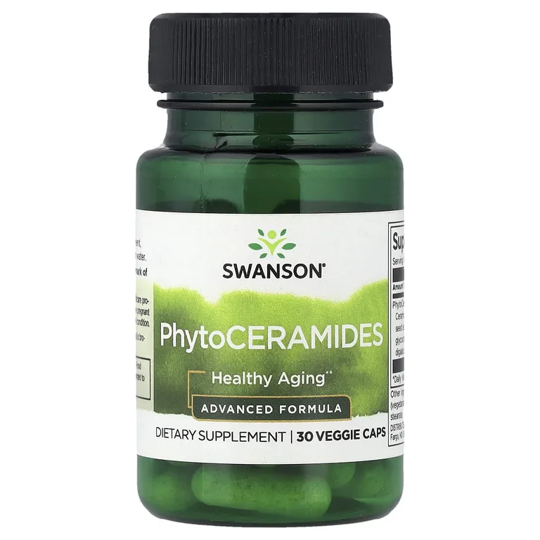 Swanson Vitamins, PhytoCeramides, улучшенная формула, 30 растительных капсул (30 мг на капсулу)