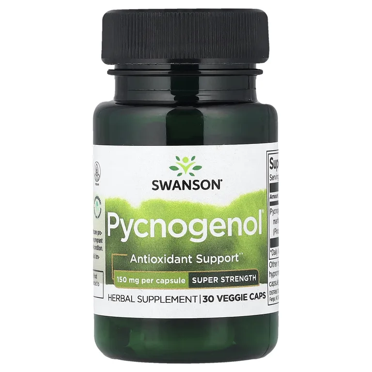 Swanson Vitamins, Пикногенол, суперсила, 150 мг, 30 растительных капсул