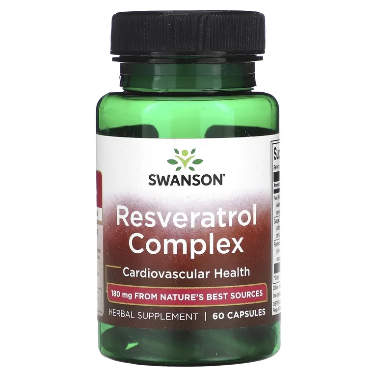 Swanson Vitamins, Ресвератрол комплекс, 60 капсул