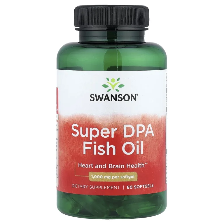 Swanson Vitamins, Рыбий жир Super DPA, 1000 мг, 60 мягких таблеток