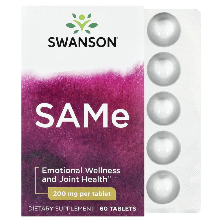 Swanson Vitamins, SAM-e, 200 мг, 60 таблеток