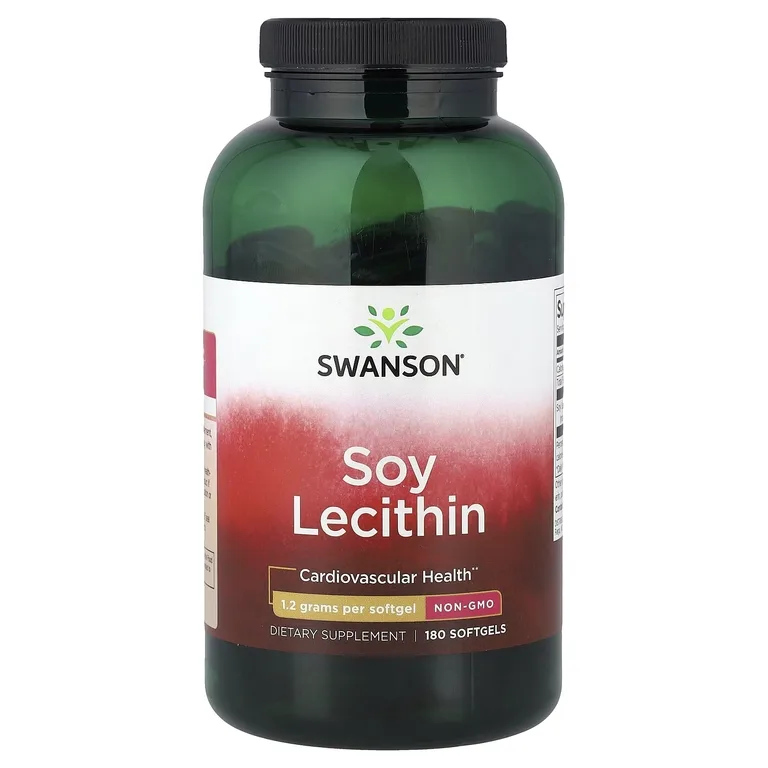 Swanson Vitamins, Соевый лецитин, 1,2 г, 180 капсул