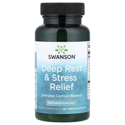 Swanson Vitamins, средство для глубокого отдыха и снятия стресса, 60 веганских капсул