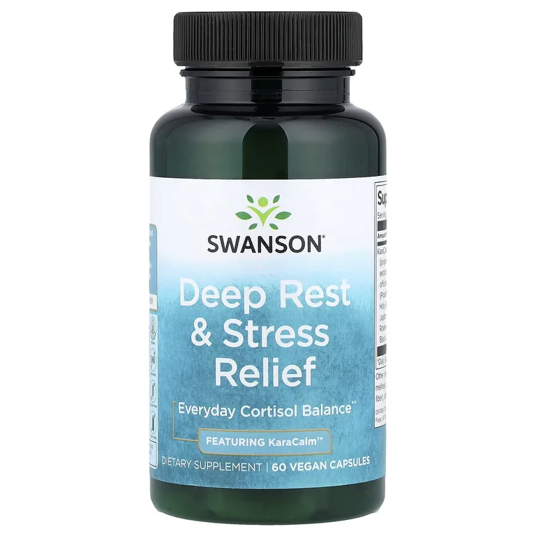 Swanson Vitamins, средство для глубокого отдыха и снятия стресса, 60 веганских капсул