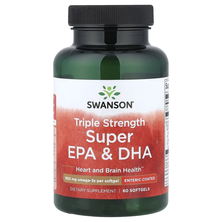 Swanson Vitamins, суперэффективные ЭПК и ДГК, 900 мг, 60 капсул